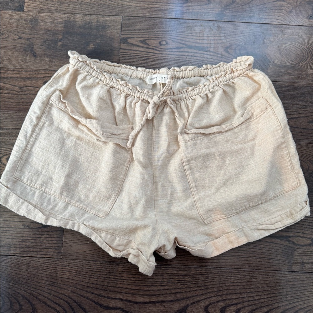 Stitch and feather shorts size small